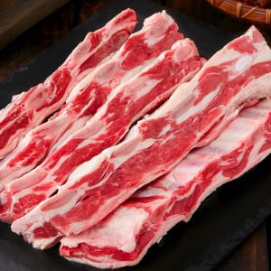 Halal Lamb Breast Riblets (Flanken-Cut), 2.5 kg Club Pack (IVP 500 g×5)